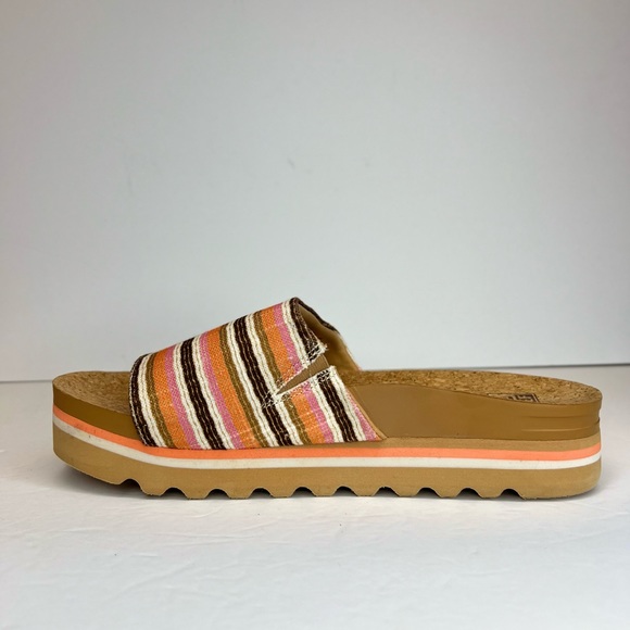 Reef Womens Scout Hi Threads in Smoothie Stripe Sz 11M Tried in only. No box - Picture 5 of 10